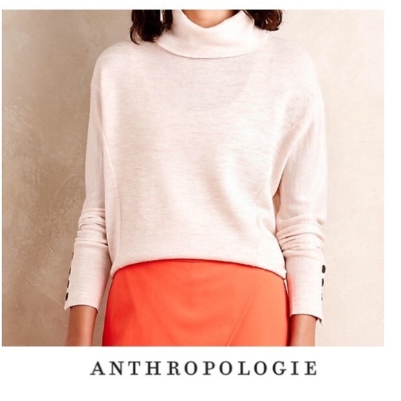Anthropologie Sweaters - Anthropologie | Moth light pink turtleneck